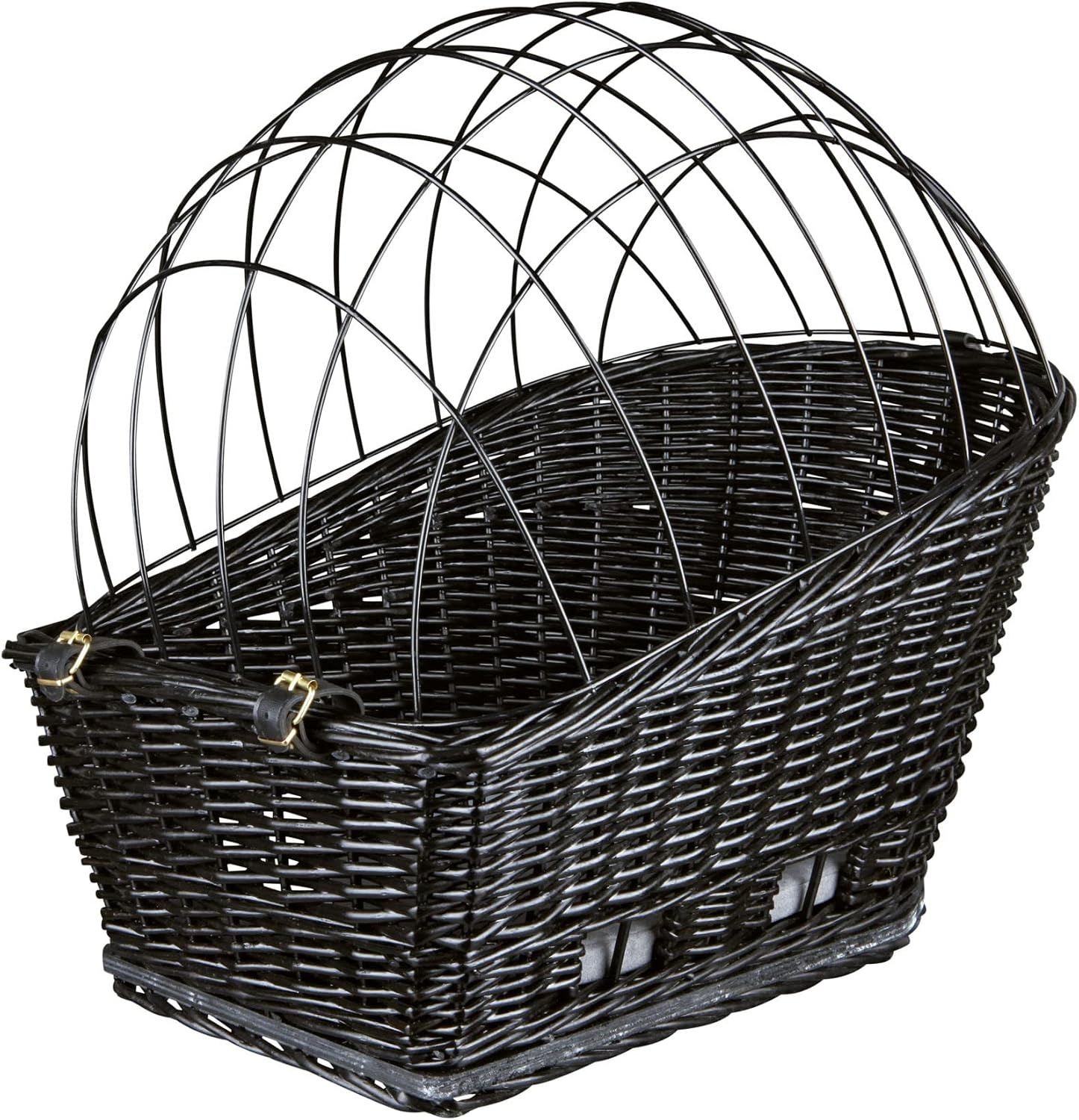 TRIXIE Fietsmand met Beschermrooster voor Bagagedrager 55 x 35 x 49 cm Zwart