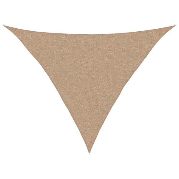 vidaXL Zonnezeil 160 g/m² 3x3x4,2 m HDPE taupe