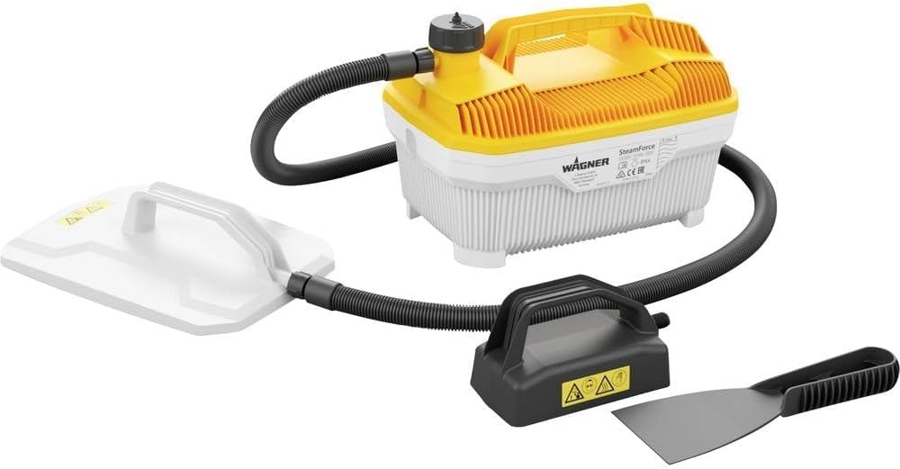 WAGNER SteamForce Plus Behangafstomer, 4 liter, 2000W, wit/geel