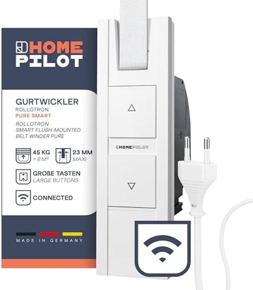 HomePilot RolloTron Pure Smart Elektrische Rolluikbandopwinder - Inbouw - Wit