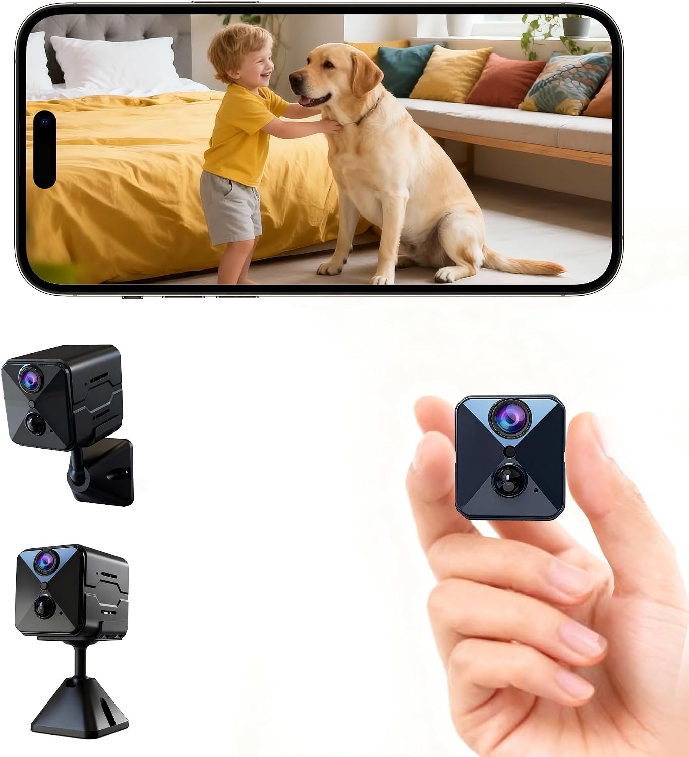 javiscam Mini camera bewakingscamera, camera bewaking binnen