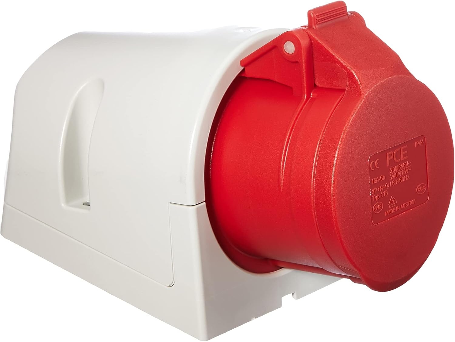 Kopp CEE Wandcontactdoos 5-polig 16A 400V Rood