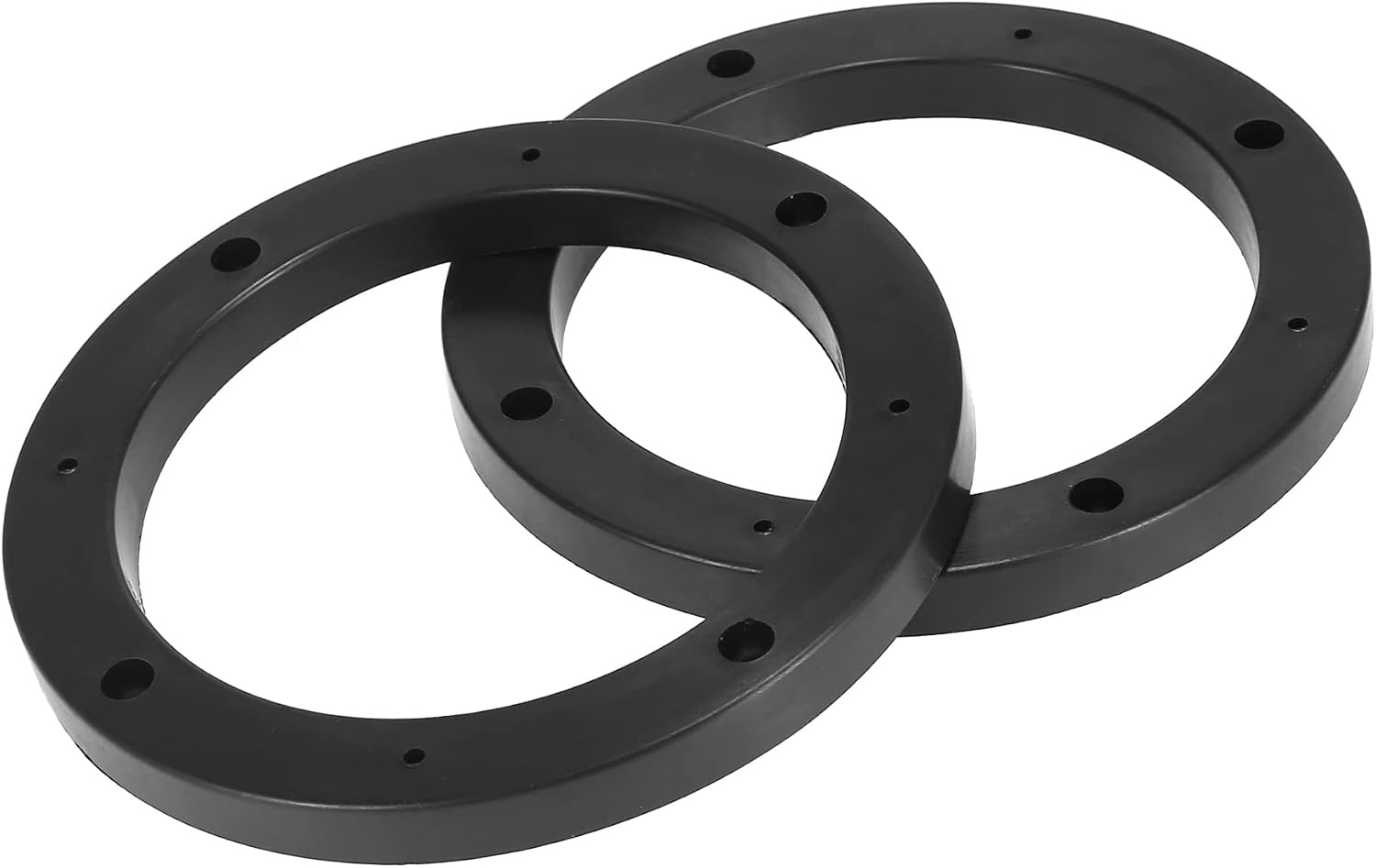 A ABSOPRO Speaker Adapter Ring voor 5 inch luidsprekers - 120 mm binnendiameter - Set van 2 - Zwart