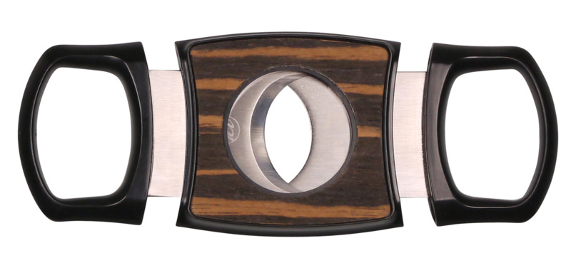 Sigarenknipper zwart/ hout