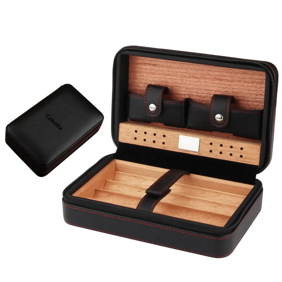 Reis humidor zwart