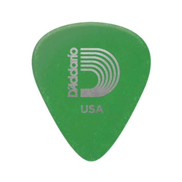 D'Addario 10 Std-Pick-Duralin-Green-Medium