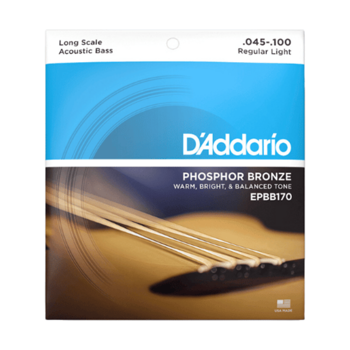 D'Addario Set Long Scale Acoustic Bass Pb 45-100