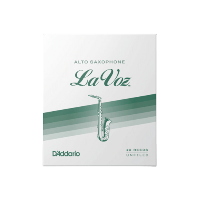 D'Addario La Voz Alto Saxophone Reeds, Medium-Hard