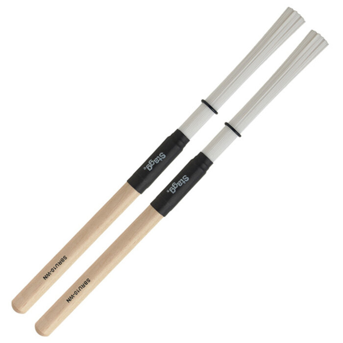 Stagg SBRU10-WN Nylon Brushes Extra Dynamic