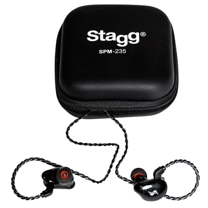 Stagg SPM-235 Dual Driver In-Ear Stage Monitors Black