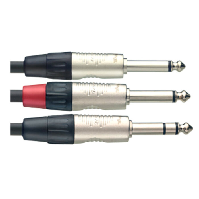 Stagg 1M/3Ft Split ST. Plug-2Plug DLX