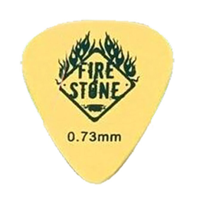 Fire & Stone Tortex 0.73mm Pick Yellow (12Pcs)
