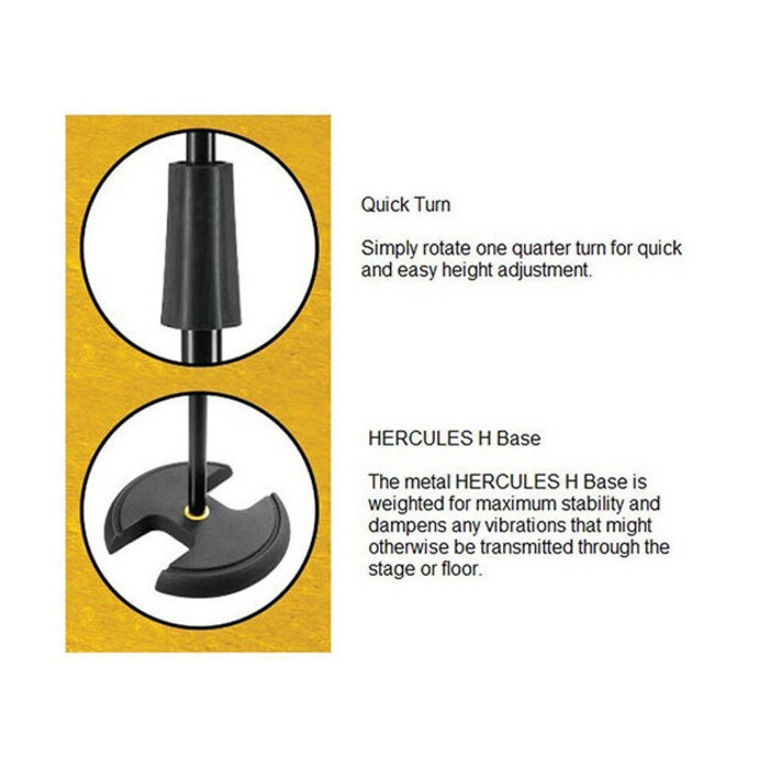 Hercules MB202B Mic Boom Stand Separate Base Two Part Item