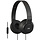 Black On Ear + Mic Foldable H/P