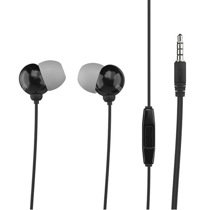 Maxell Plugz Earphones + Microphone Black