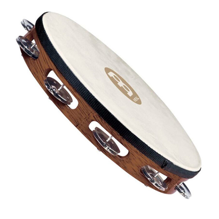 Meinl WD,Steel,Tambourine JGL 1 Row White Goatskin Head