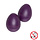 2Pc Egg Shakers/  7/8Oz/Purple