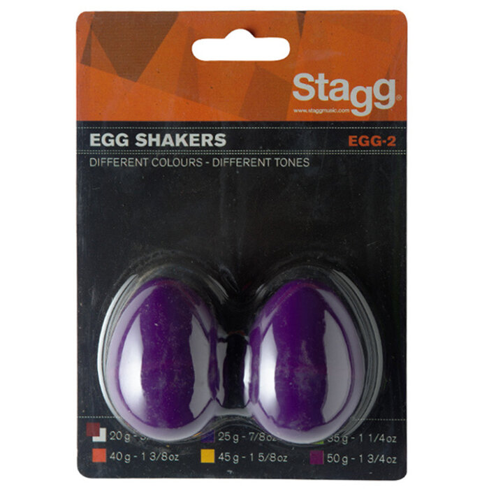 Stagg 2Pc Egg Shakers/  7/8Oz/Purple