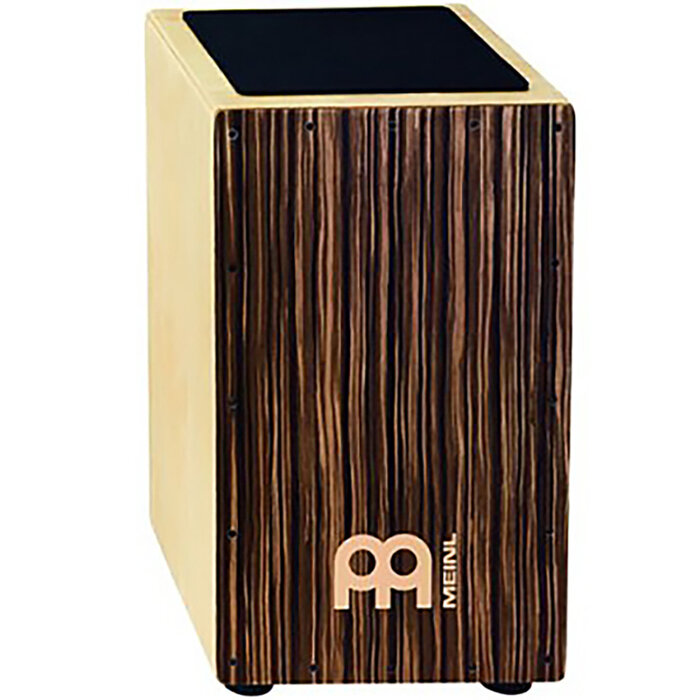 Meinl Cajon Nat / Striped Umber Sizzle String, String Mute System