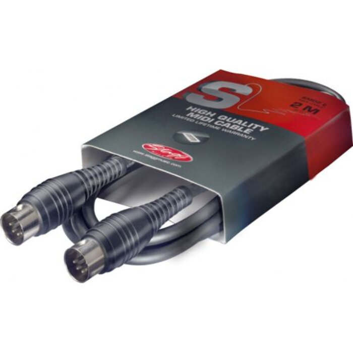 Stagg 2M/6FT Midi Cable Metal DINm