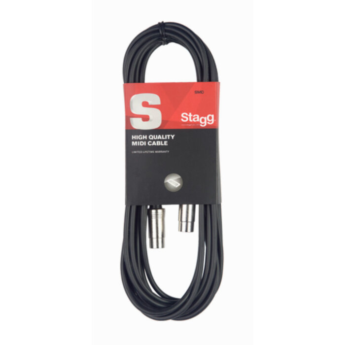 Stagg 1M/3FT Midi Cable Metal DINm