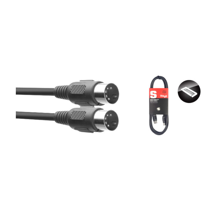 Stagg 3M/10Ft Midi Cable Mould.Dinm