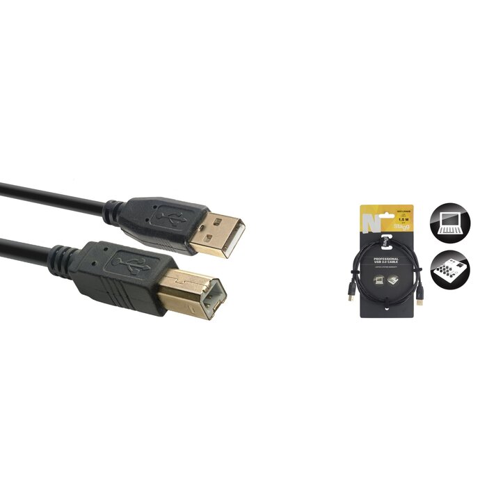 Stagg Cable 1.5/5Ft USB Cable Std A-B 2.0