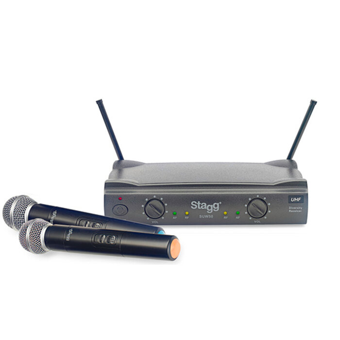 Stagg UHF Wireless System 2 X Microphone 863.4 - 863.5