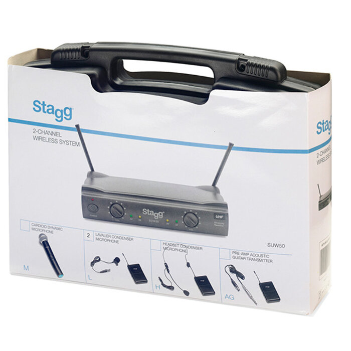 Stagg UHF Wireless System 2 X Microphone 863.4 - 863.5