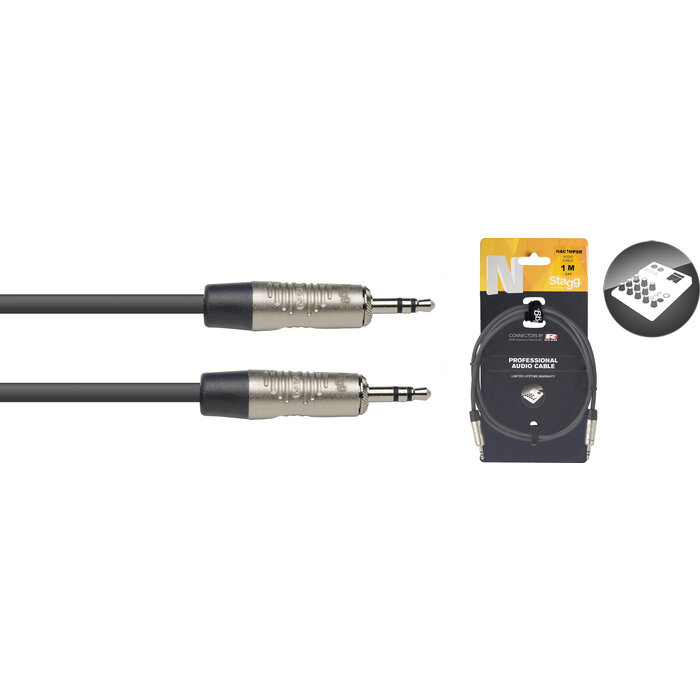 Stagg Cable 1M/3F Audio Mini St Plug DLX