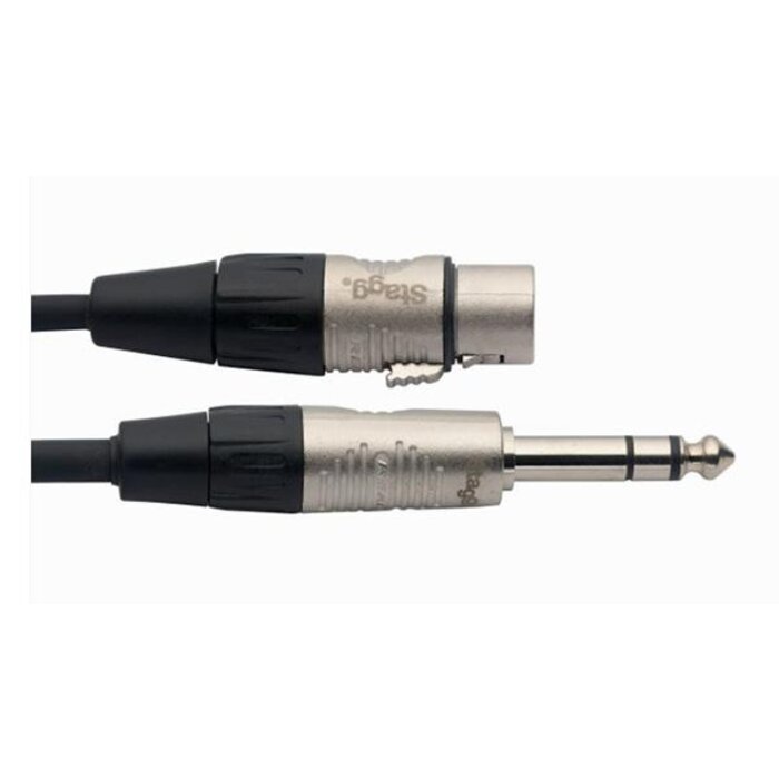 Stagg Cable 1M/3F Audio Stereo PLG XLRF Dl
