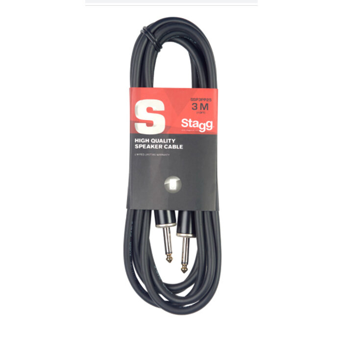 Stagg Jack/Jack 3M (10FT) Speaker Cable