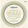 D'Addario EJ65S Soprano Ukulele Clear Nylon Strings