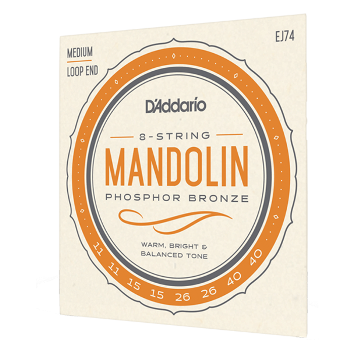 D'Addario EJ74 11-40 Mandolin Strings Phosphor Bronze