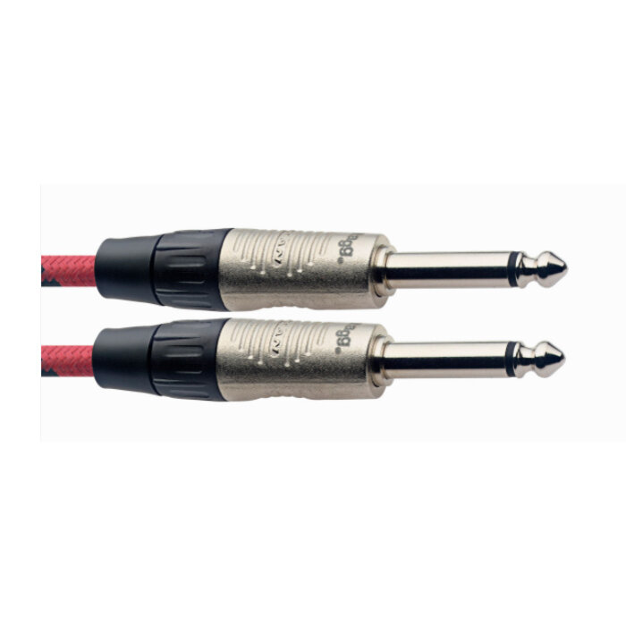 Stagg 6M/20FT Vintweed Instrument Cable Deluxe-Red