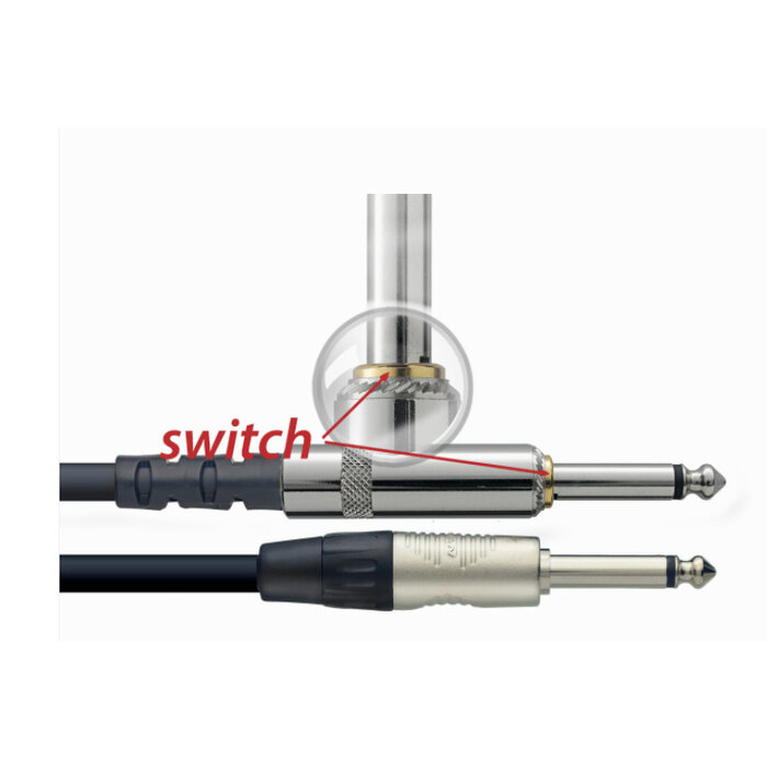 Stagg NGC3SWR 3M  Instrument Cable With Switch