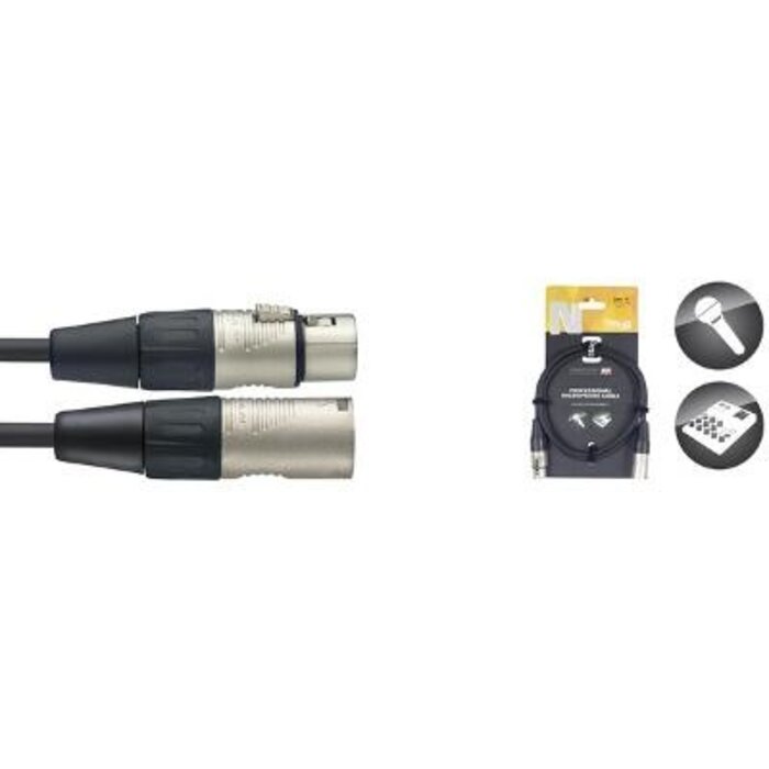 Stagg 15M/50F Microphone Cable XLRf-XLRm DLX