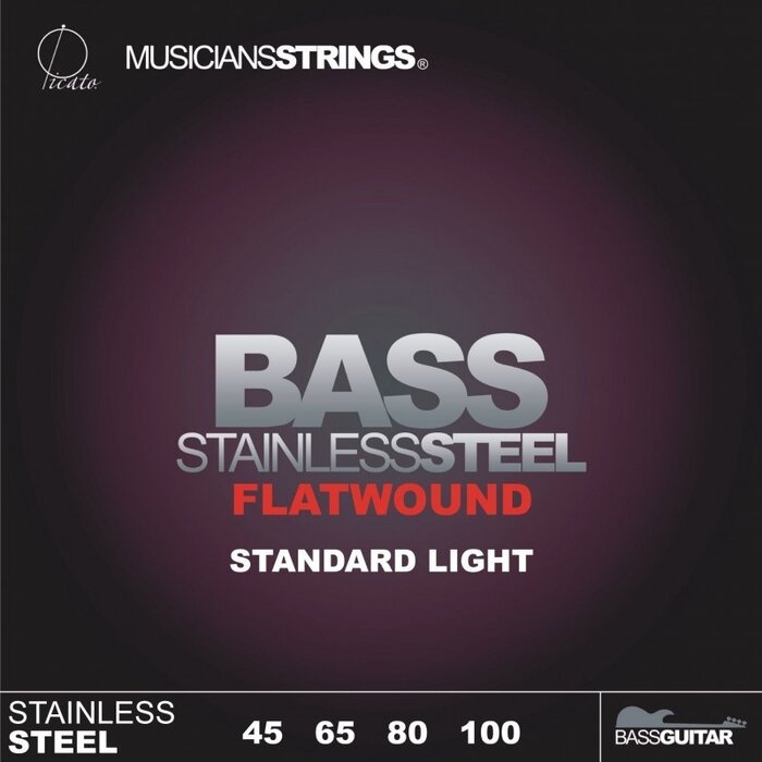 Picato 96658 Flatwound Bass Guitar Strings Stainless Steel