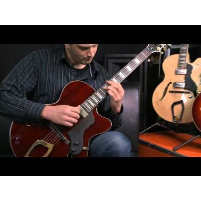 Hagstrom HL550 Electric Guitar Natural Mahogany Gloss