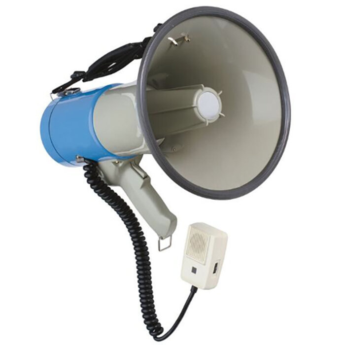 Adastra Power Megaphone Hand Held And Strap, Built In Alert Siren,Whistle And DC Jack