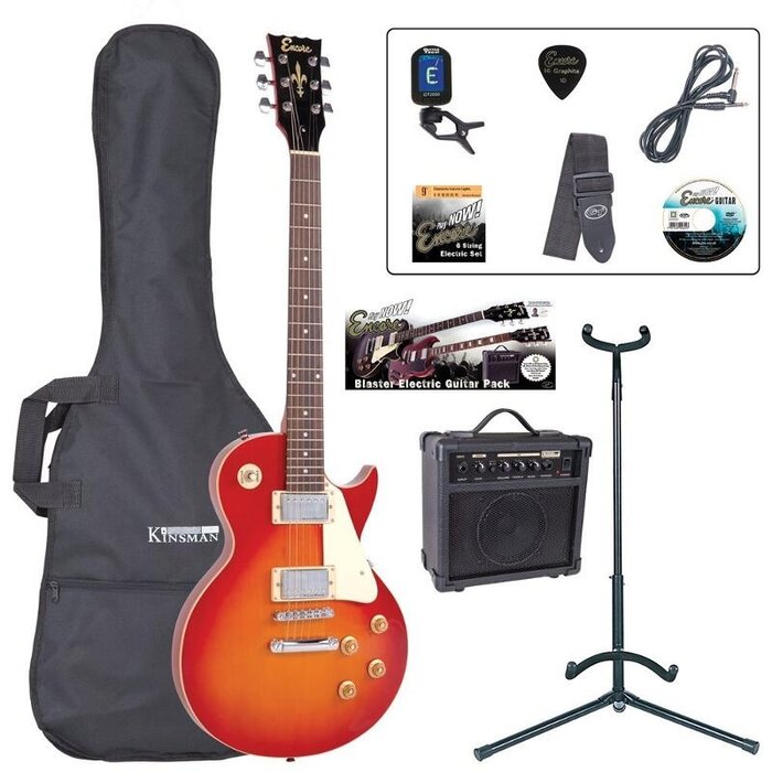 Encore Electric Guitar Outfit-Cherry Sunburst
