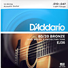 D'Addario EJ36 12 String Acoustic Guitar Strings 80/20 Phosphor Bronze
