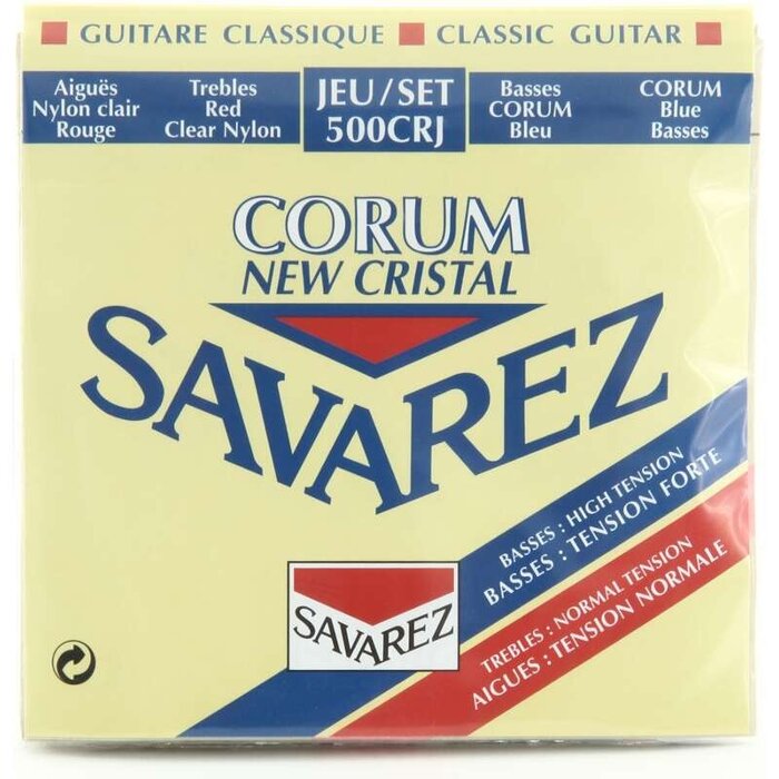 Savarez Savarez 500CRJ Mixed Set Basses: High Tension, Trebles: Normal Tension Nylon
