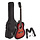 3/4 Size Left Handed Acoustic Guitar Pack - Sunburst