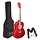 3/4 Size Acoustic Guitar Pack Red