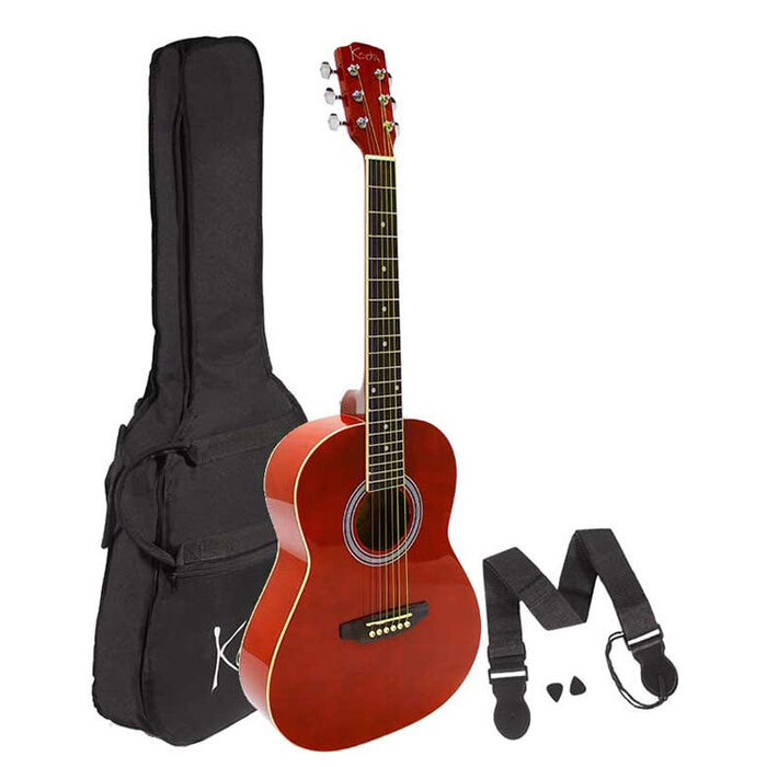 Koda 3/4 Size Left Handed Acoustic Guitar Pack - Red