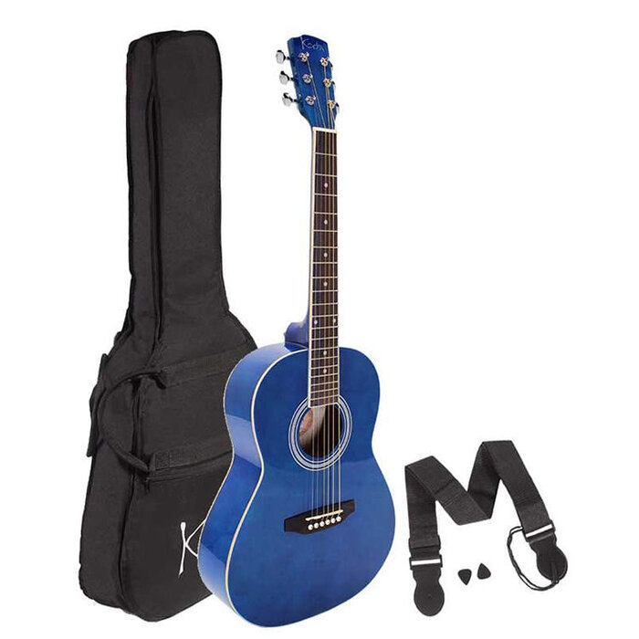 Koda 3/4 Size Left Handed Acoustic Guitar Pack - Blue