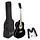 3/4 Size Acoustic Guitar Pack  Black