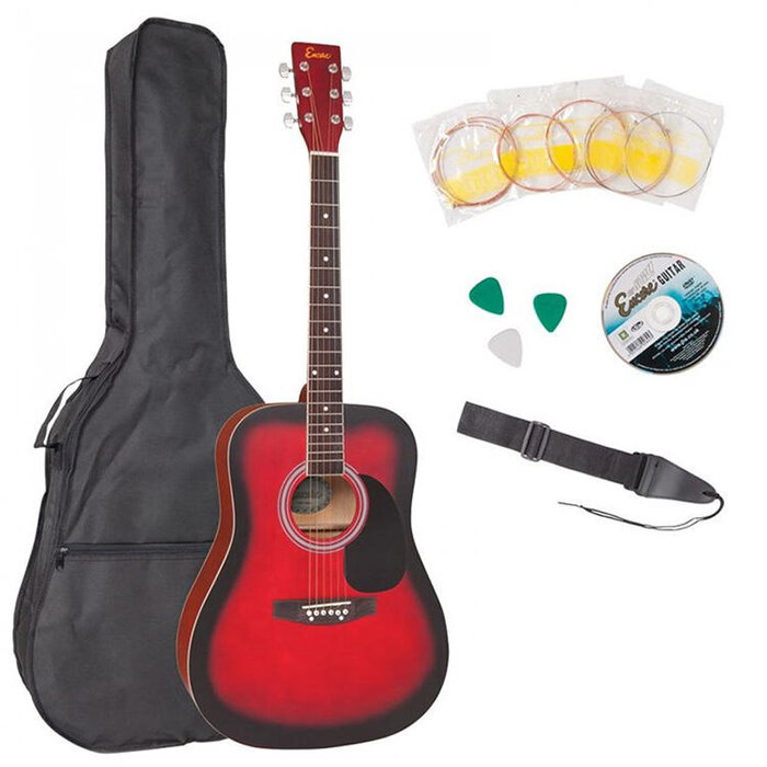 Encore EWP-100RB Dreadnought Outfit - Redburst
