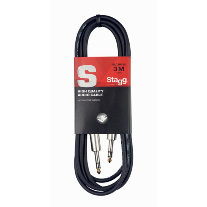 Stagg 3M/10F Audio Cable DLX Stereo Plug